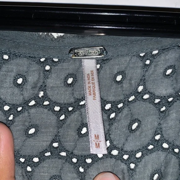 COPY - Free People Green Blouse - Picture 3 of 7